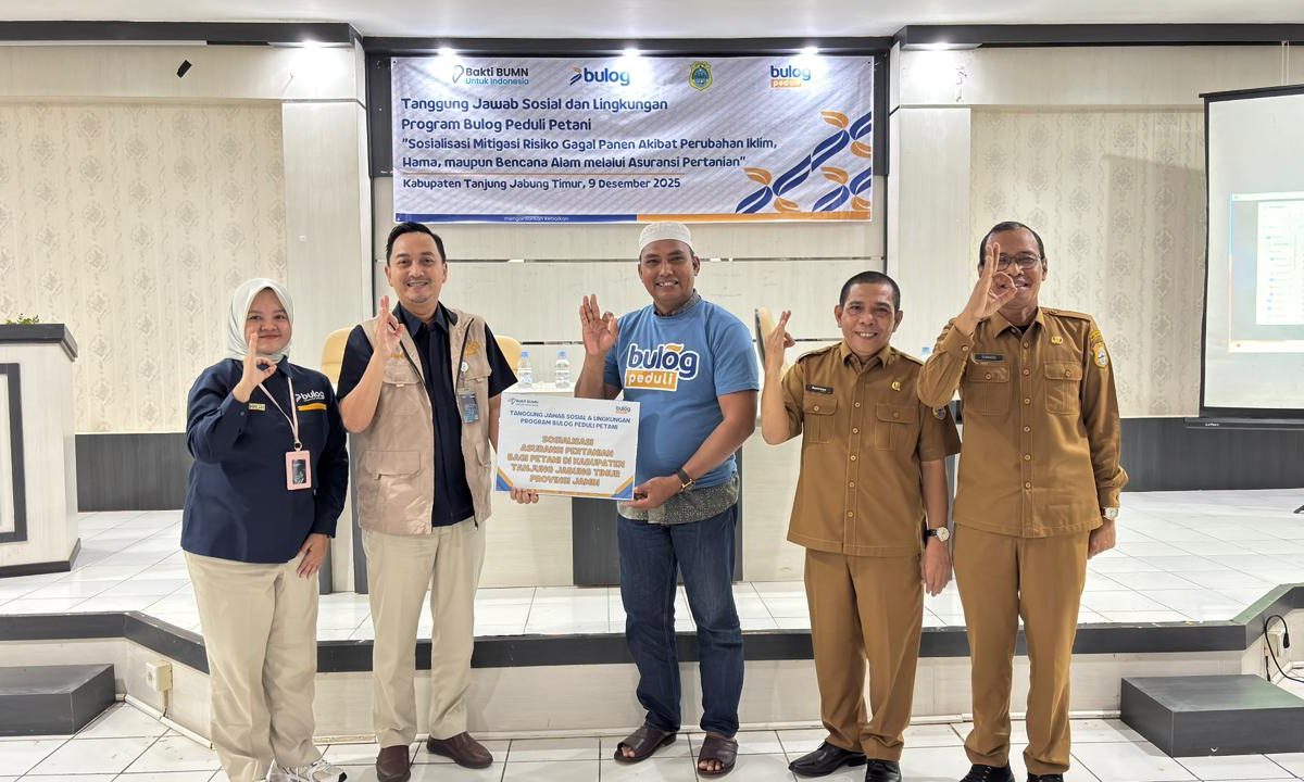 BULOG Gelar Sosialisasi Asuransi Pertanian untuk Perkuat Ketahanan Pangan Petani Tanjung Jabung Timur