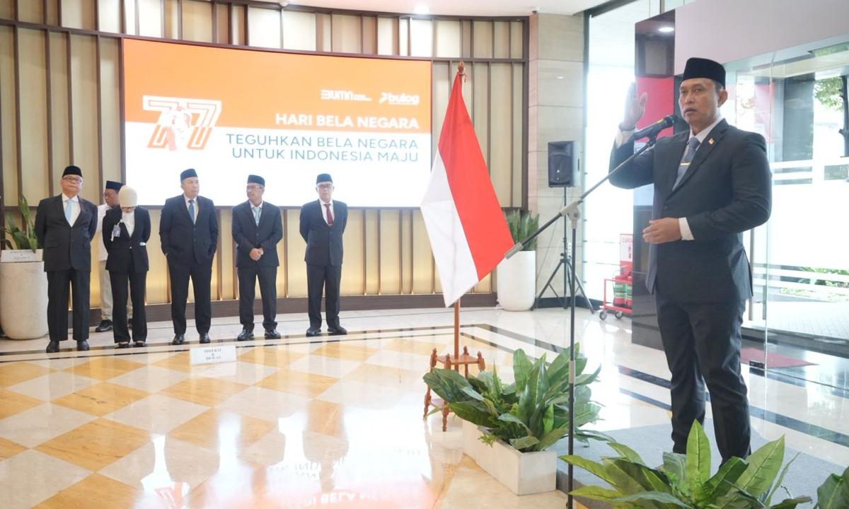 DIRUT BULOG PIMPIN LANGSUNG PERINGATAN KE-77 HARI BELA NEGARA