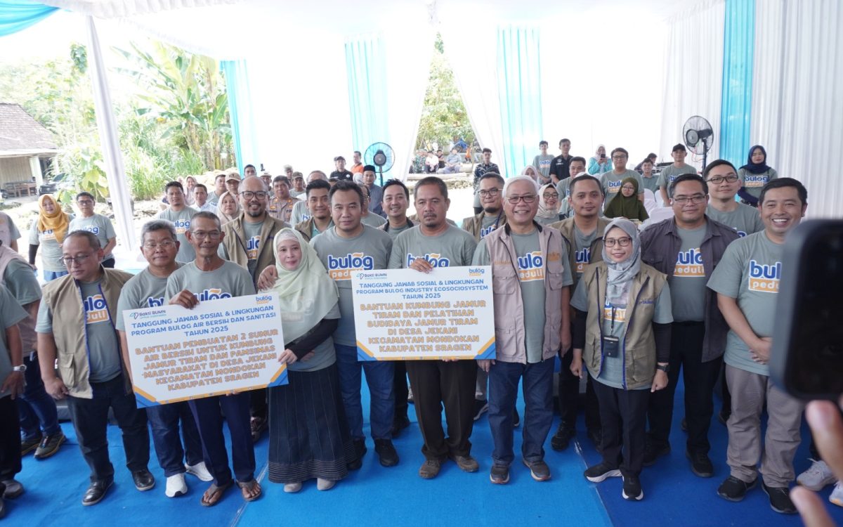 BULOG Dorong Kebangkitan Ekonomi Desa Lewat Program BULOG Industry Ecosociosystem dan Program BULOG Peduli Air Bersih di Sragen