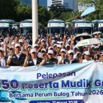 BULOG Berangkatkan 750 Pemudik Program Mudik Gratis BUMN 2026