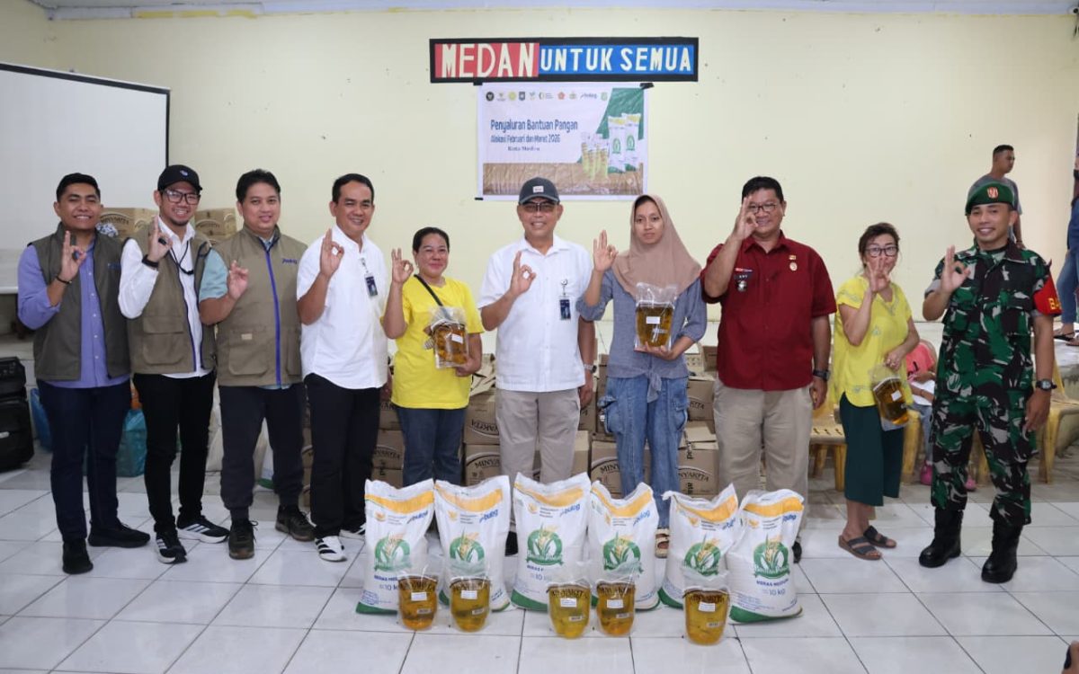 Pastikan Tepat Sasaran, Wakil Dirut BULOG Tinjau Penyaluran Bantuan Pangan di Medan