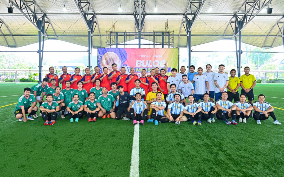 BULOG Perkuat Sinergi Ketahanan Pangan Bersama Stakeholder Melalui Mini Soccer Fun Match