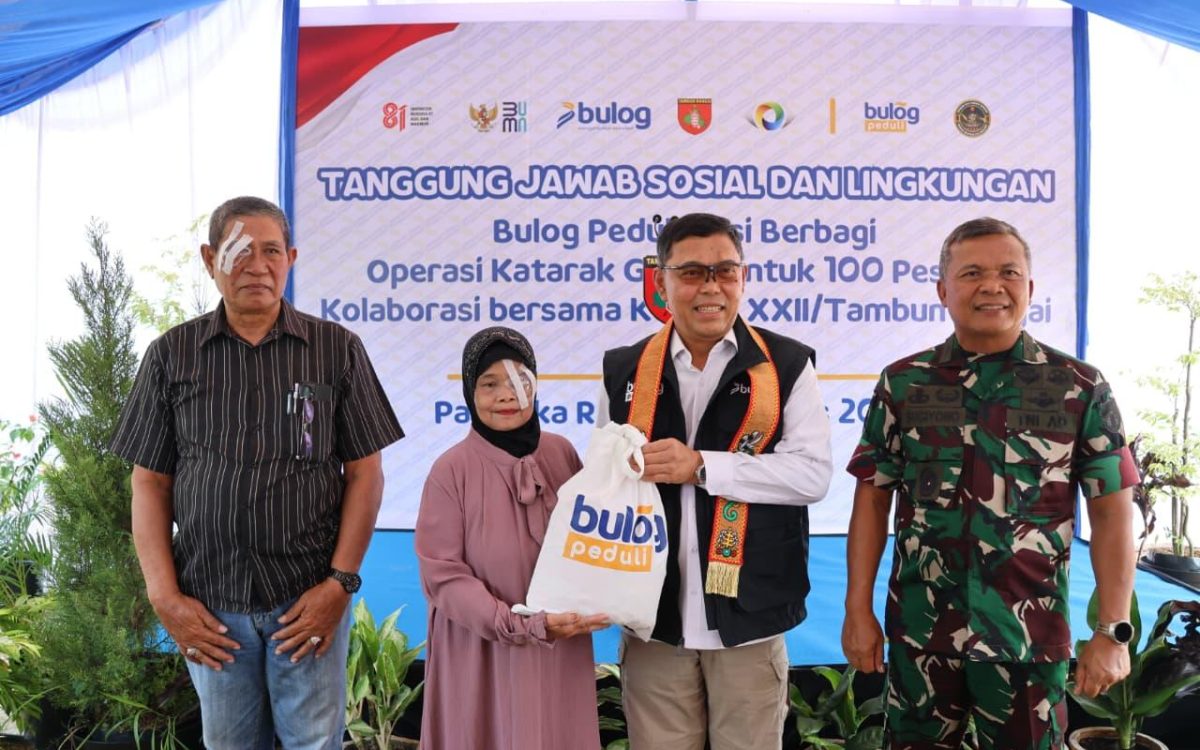 BULOG dan Kodam XXII/Tambun Bungai Peringati HUT ke-81 RI, Berikan Operasi Katarak Gratis di Kalimantan Tengah