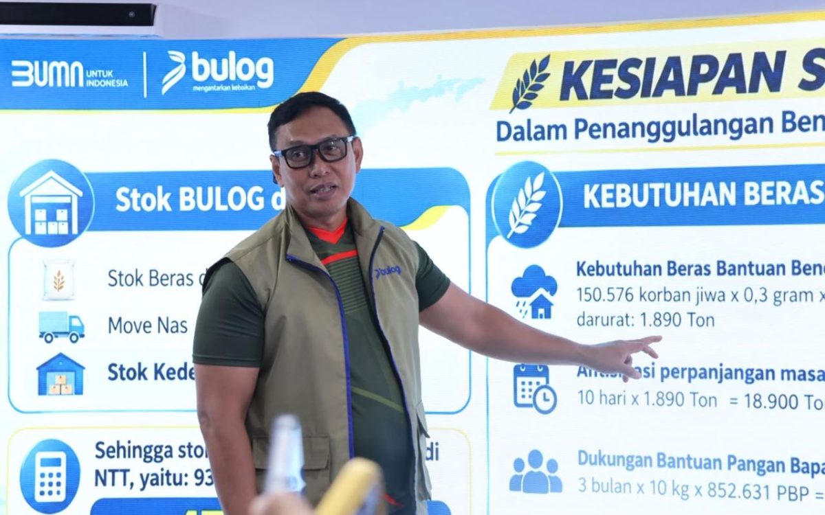 BULOG Siagakan Beras Sebanyak 93.782 Ton untuk Penanganan Bencana di NTT